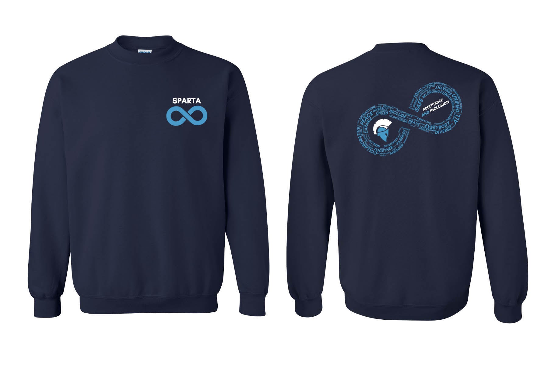 Autism Acceptance Design 2025 non hooded sweatshirt