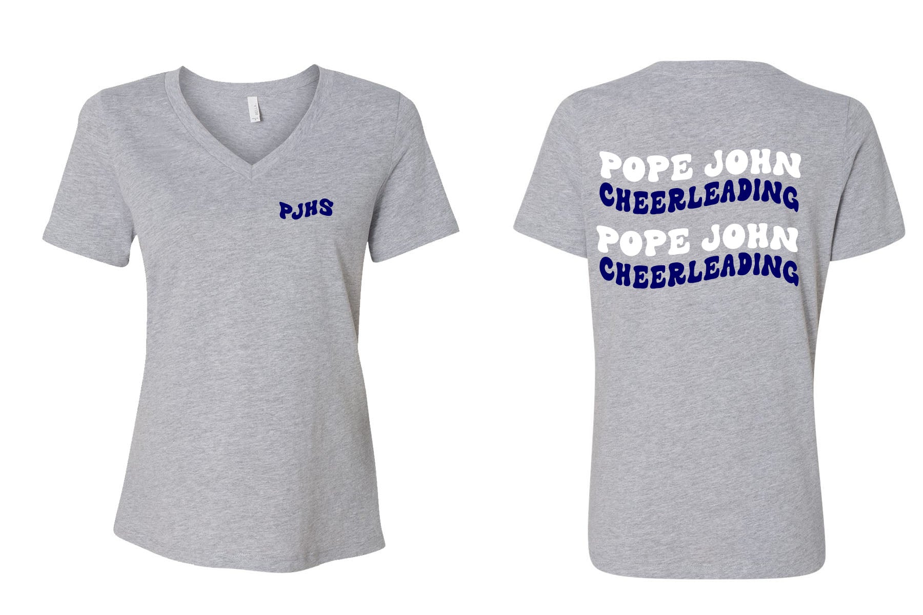 Pope John Cheer Design 6 V-neck T-Shirt