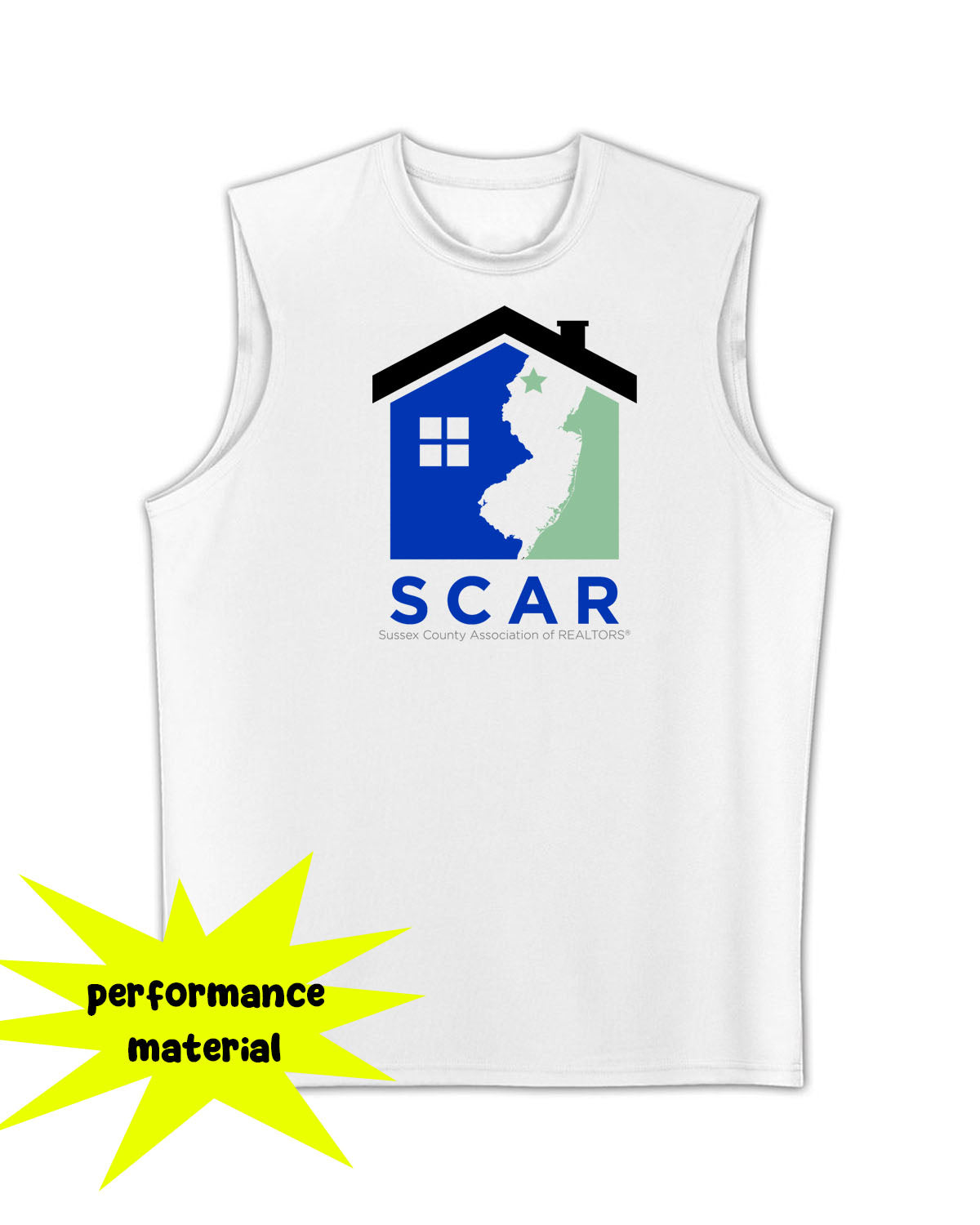 SCAR Performance Racerback Tank Top Design 5