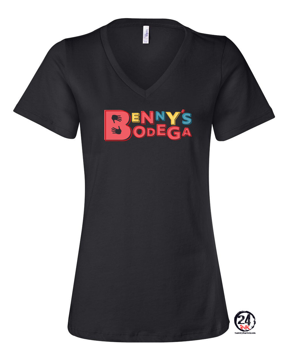 Benny Bodega V-neck T-shirt Design 1
