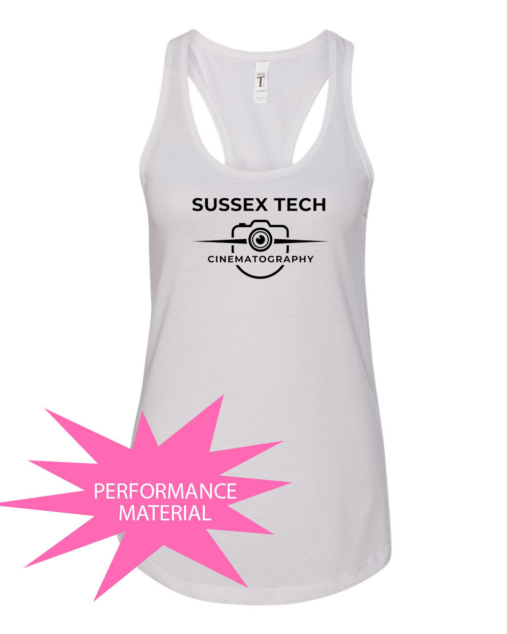 Sussex Tech Film Racerback Tank Top Design 3