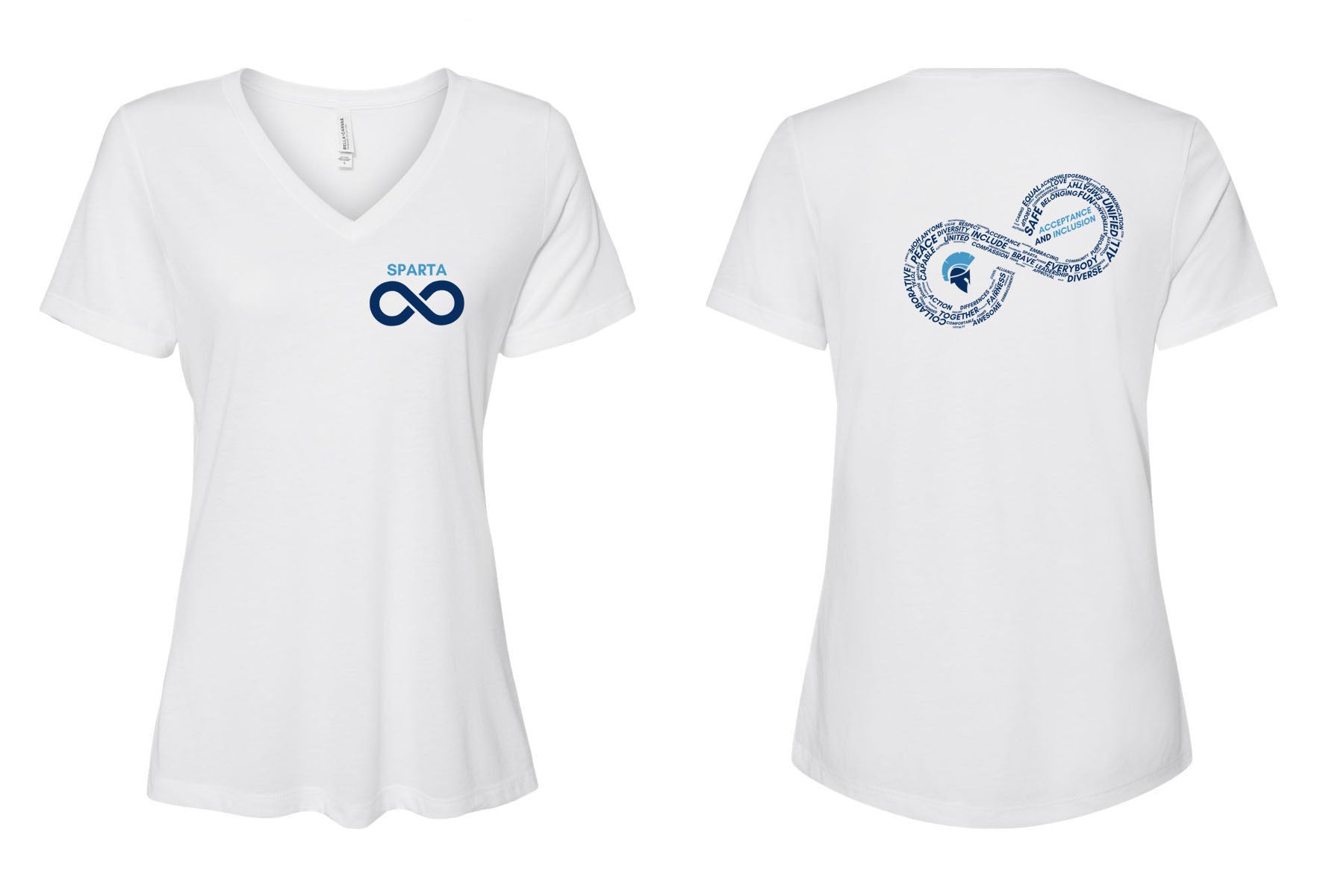 Sparta Autism Acceptance Design 2025 V-neck T-shirt