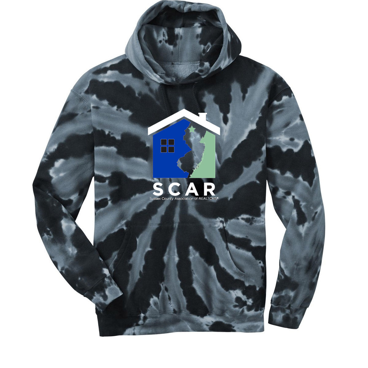 SCAR Tie-Dye Hooded Sweatshirt Design 5