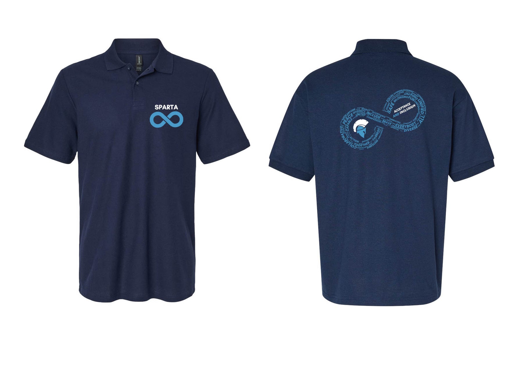 Sparta School Design 2025 Autism Polo T-Shirt
