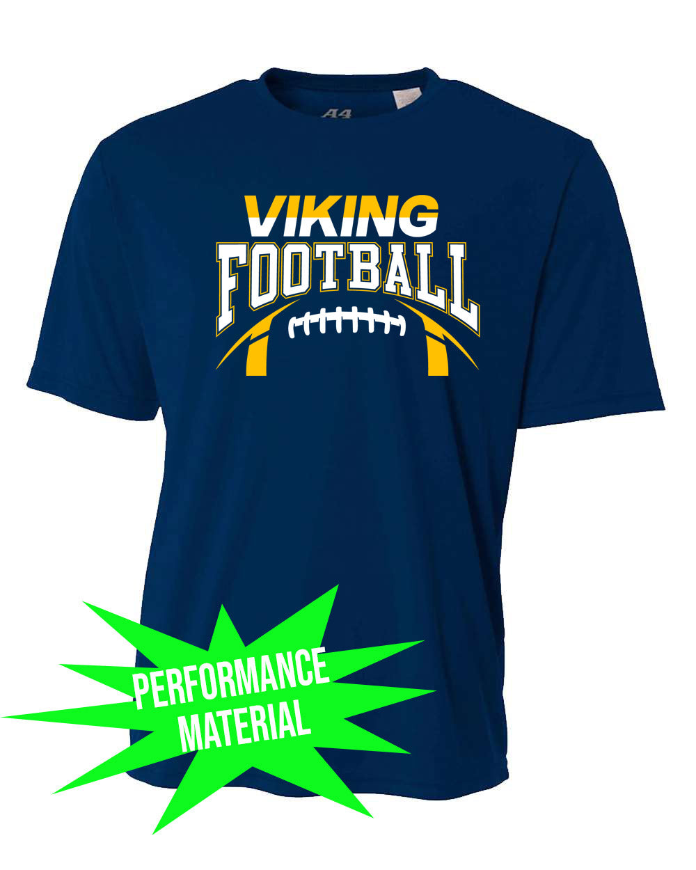 Vikings Football Design 8 Performance Material T-Shirt