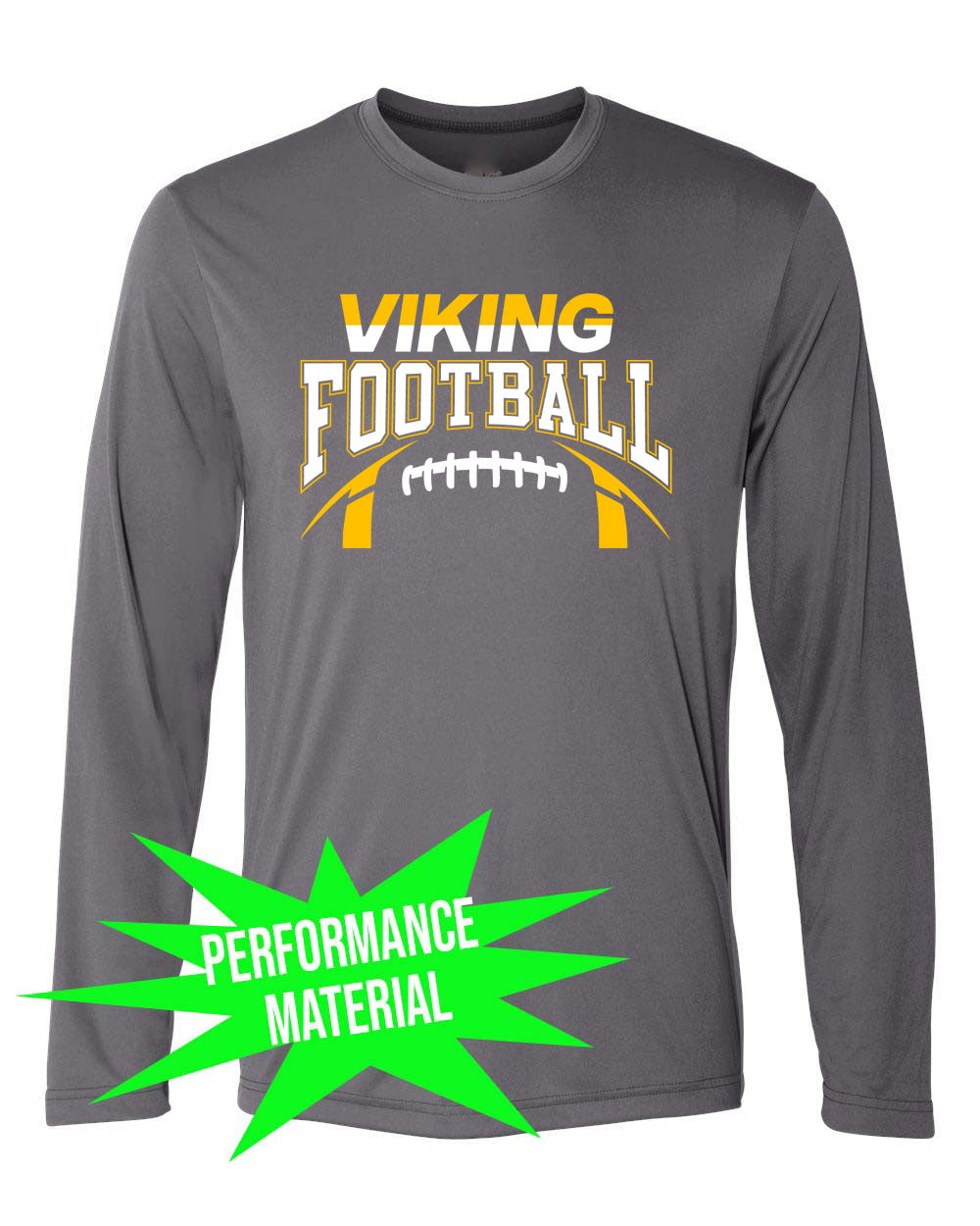Vikings Football Performance Material Long Sleeve Shirt Design 8