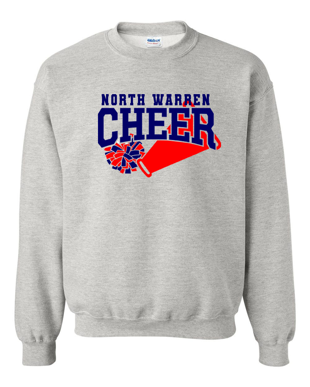 North Warren Cheer Design 5 non hooded sweatshirt
