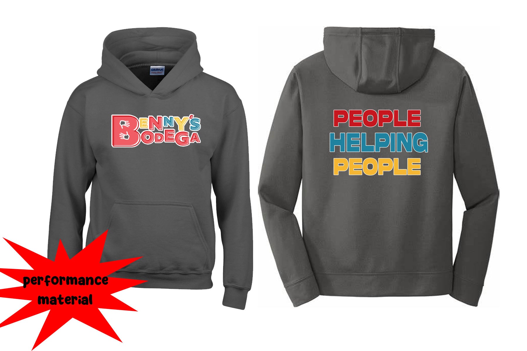 Benny's Bodega Performance Hooded Sweatshirt Design 2