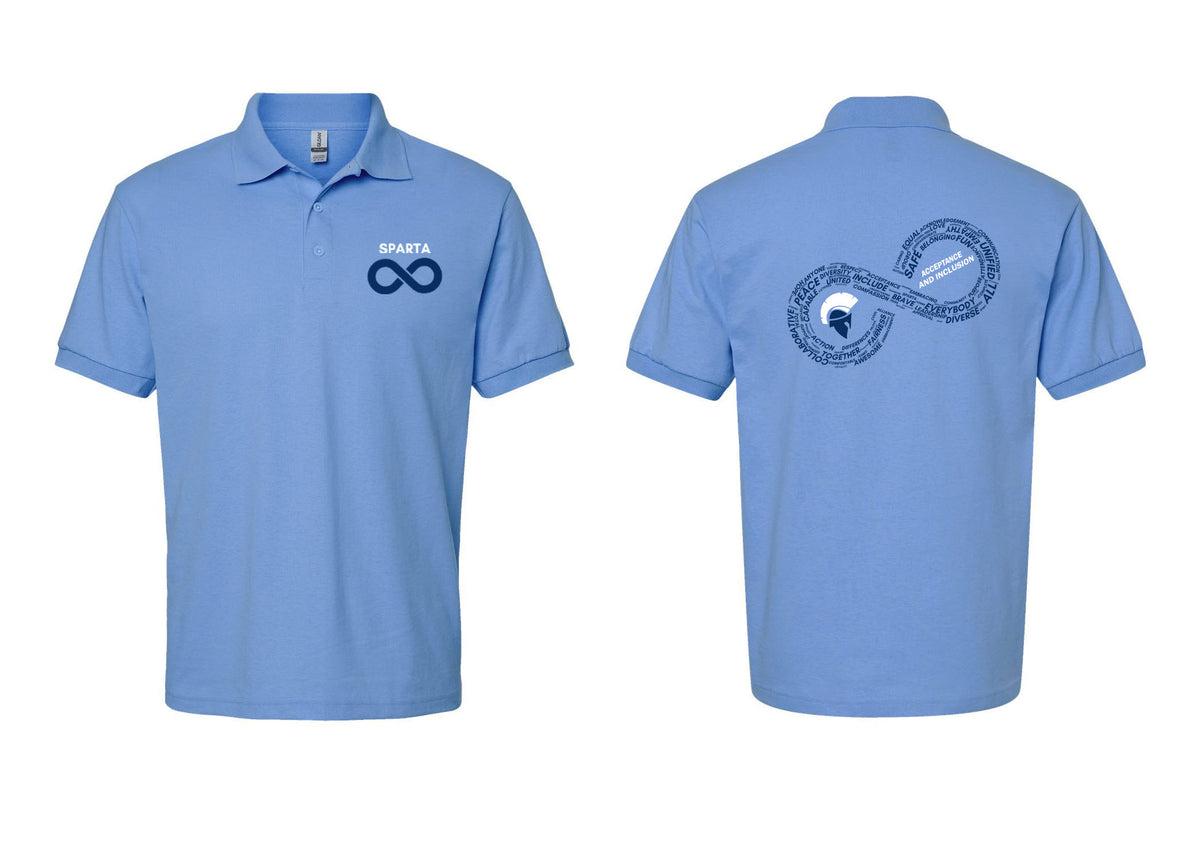 Sparta School Design 2025 Autism Polo T-Shirt