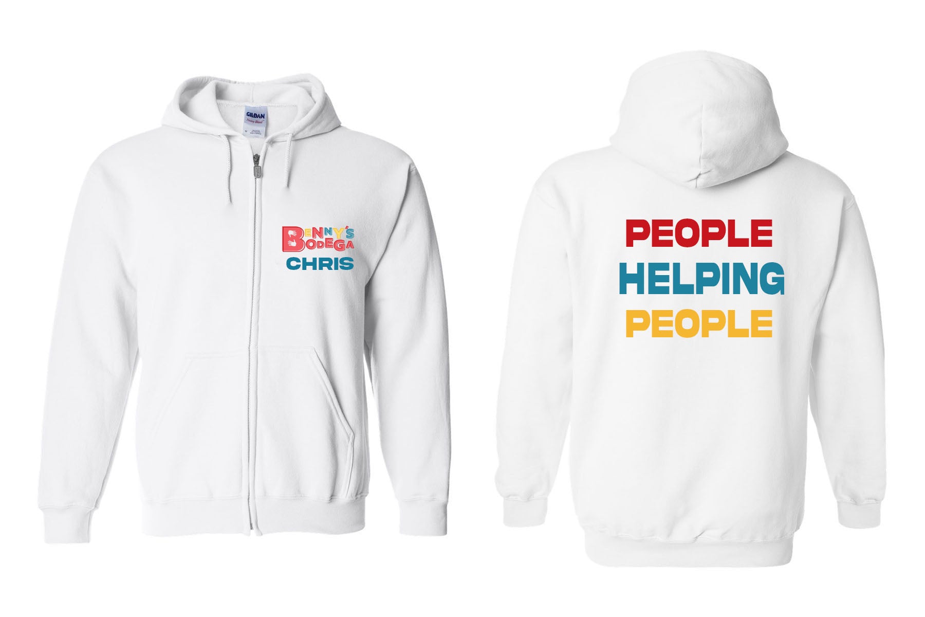 Benny's Bodega design 2 Zip up Sweatshirt
