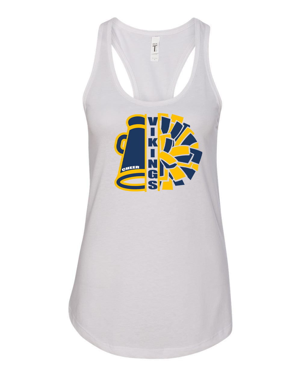 Vernon Cheer Racerback Tank Top Design 17