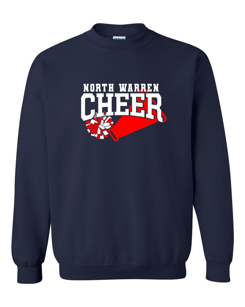 North Warren Cheer Design 5 non hooded sweatshirt