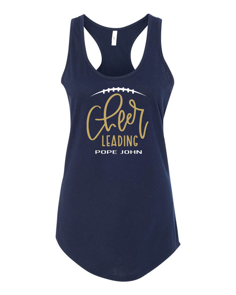 Pope John Cheer Racerback Tank Top Design 12