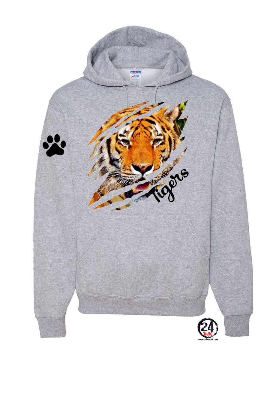 Tigers design 10 Hooded Sweatshirt