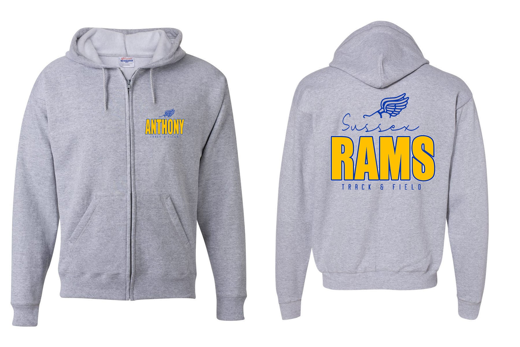 Sussex Rams Track Design 1 Zip Up