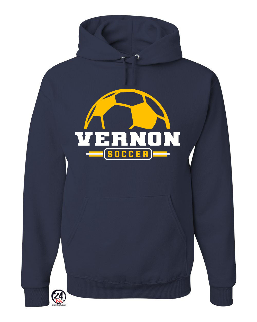 Vernon Soccer Design 1 Hooded Sweatshirt