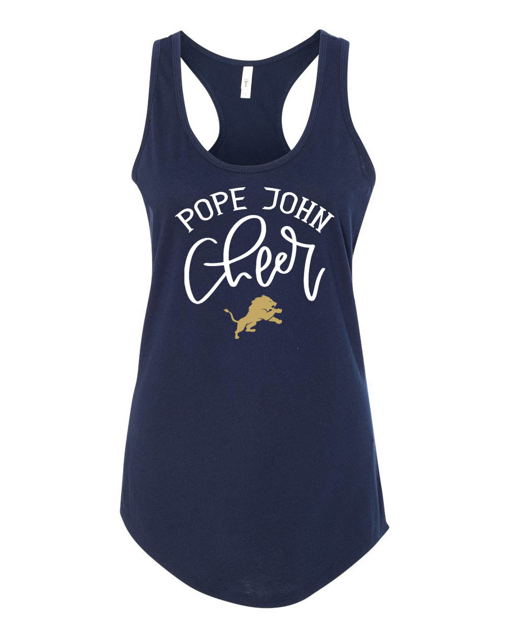 Pope John Cheer Racerback Design 8 Tank Top