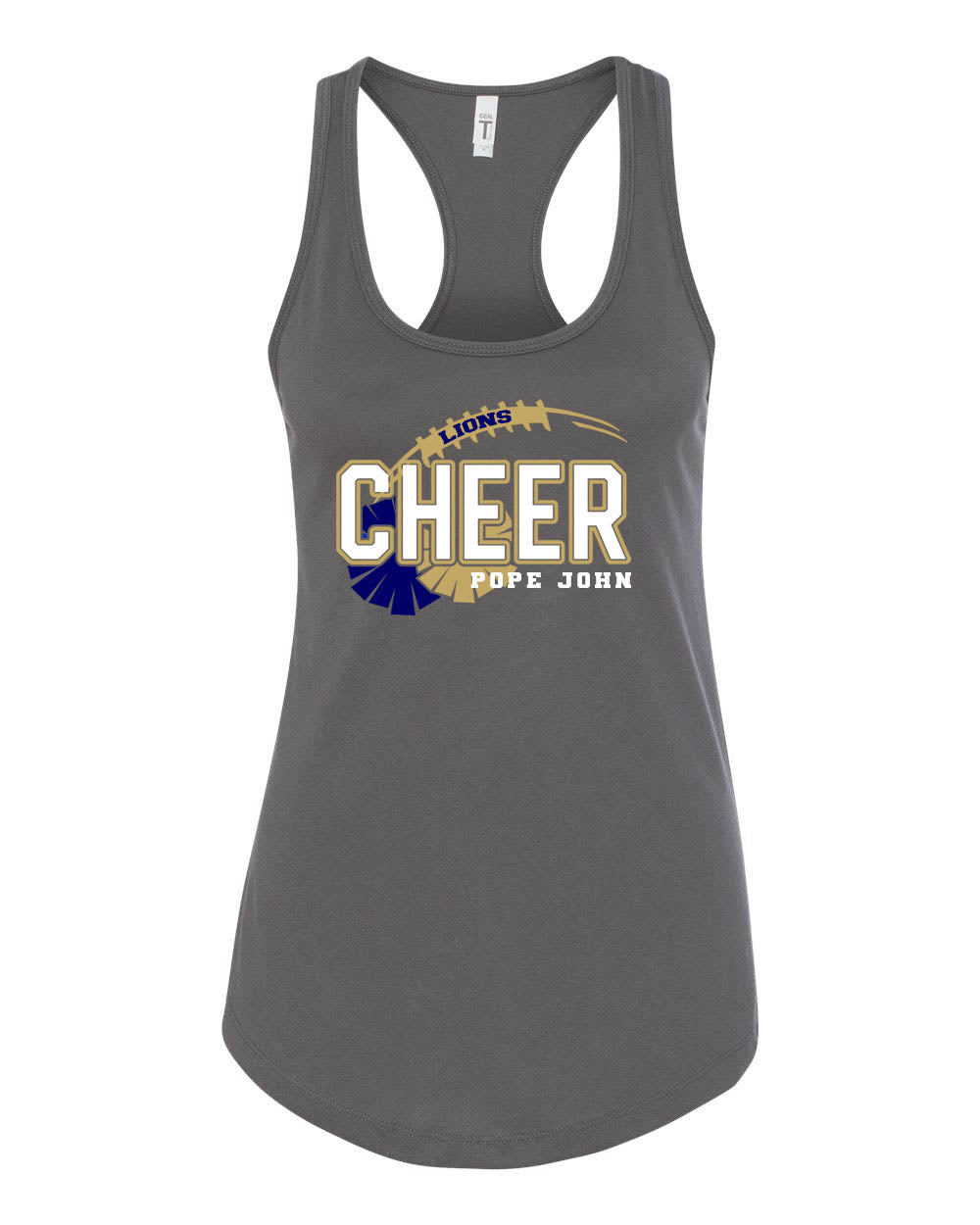 Pope John Cheer Racerback Design 7 Tank Top