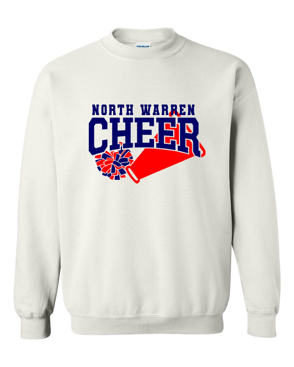 North Warren Cheer Design 5 non hooded sweatshirt