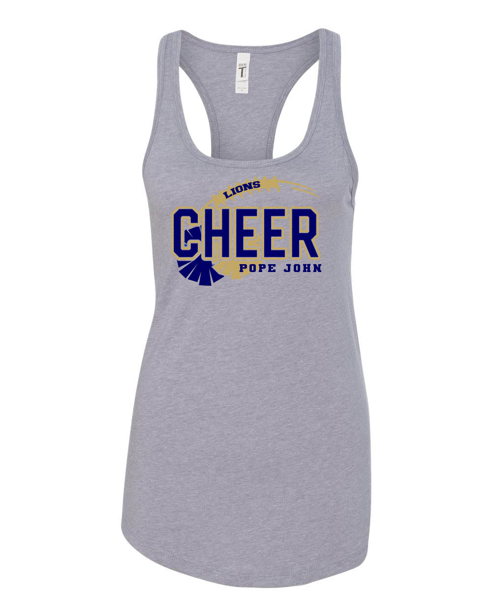 Pope John Cheer Racerback Design 7 Tank Top