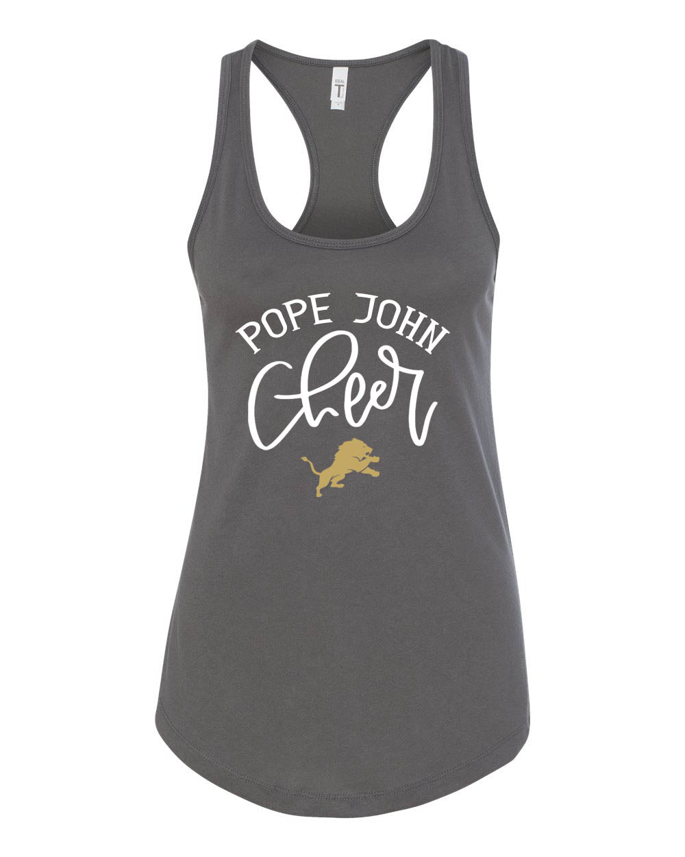 Pope John Cheer Racerback Design 8 Tank Top