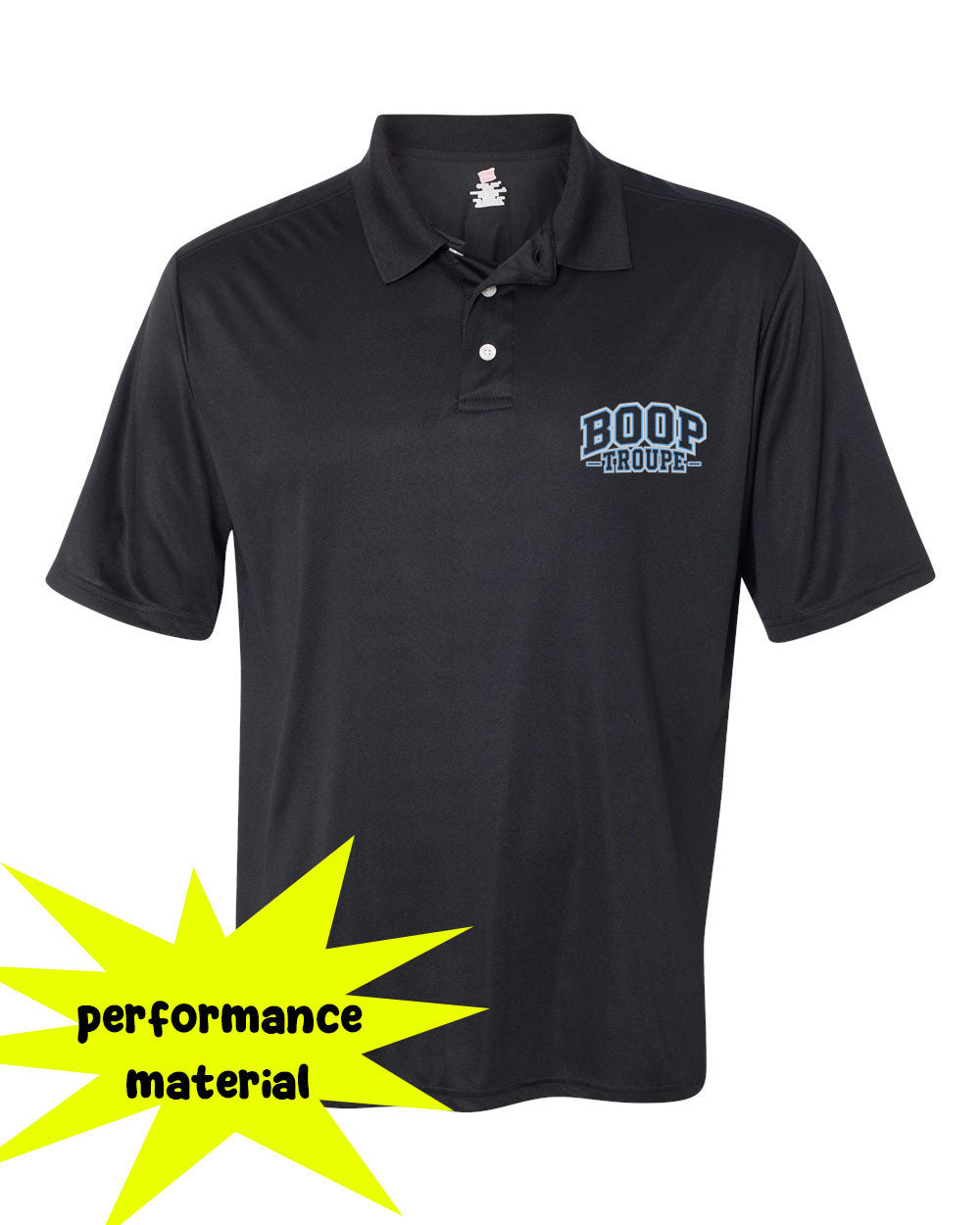 Boop Performance Material Polo Shirt Design 2