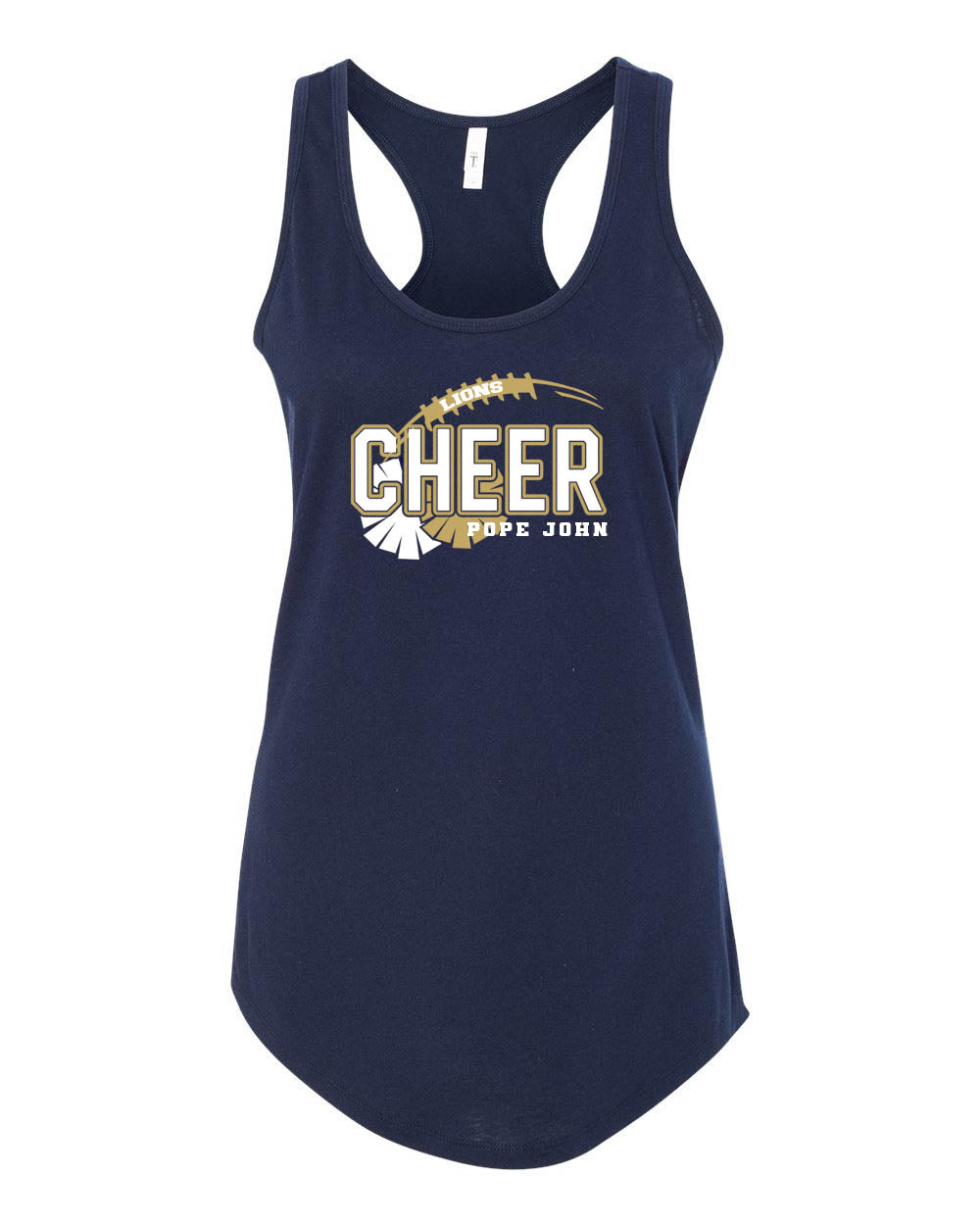 Pope John Cheer Racerback Design 7 Tank Top