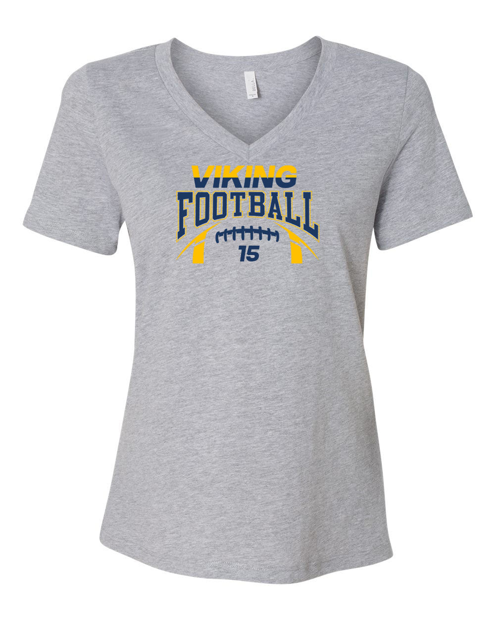Vinkings Football Design 8 V-neck T-shirt