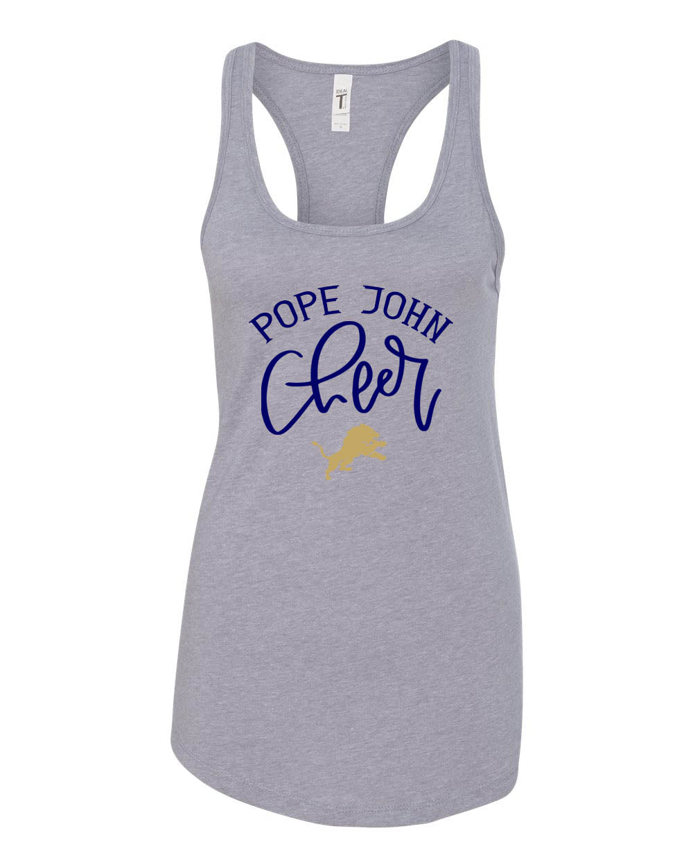Pope John Cheer Racerback Design 8 Tank Top