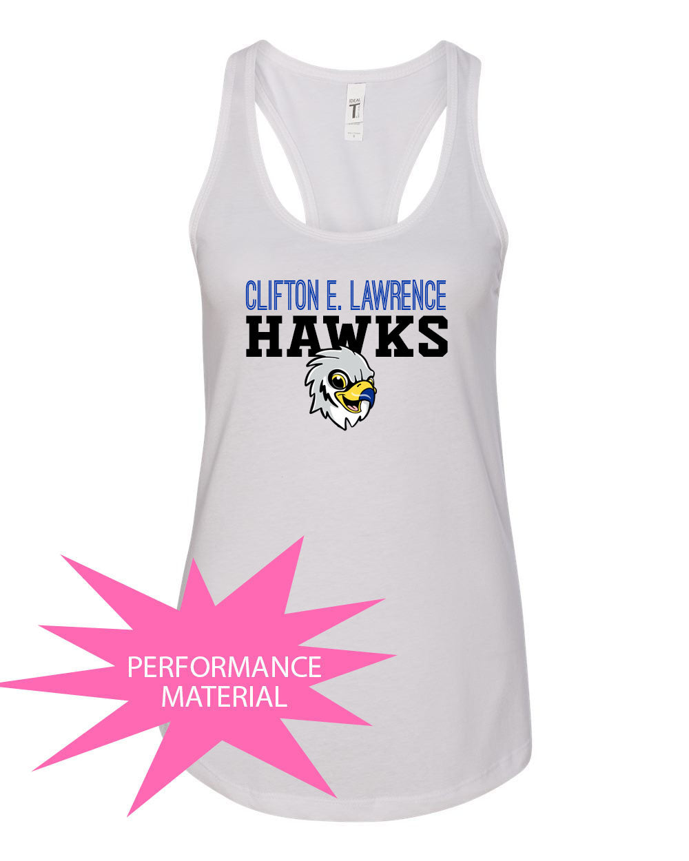 Clifton E. Lawrence Performance Racerback Tank Top Design 1
