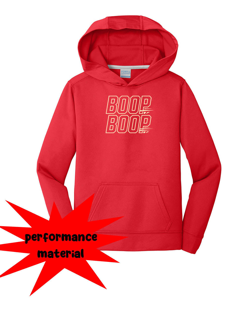 Boop Performance Hooded Sweatshirt Design 4
