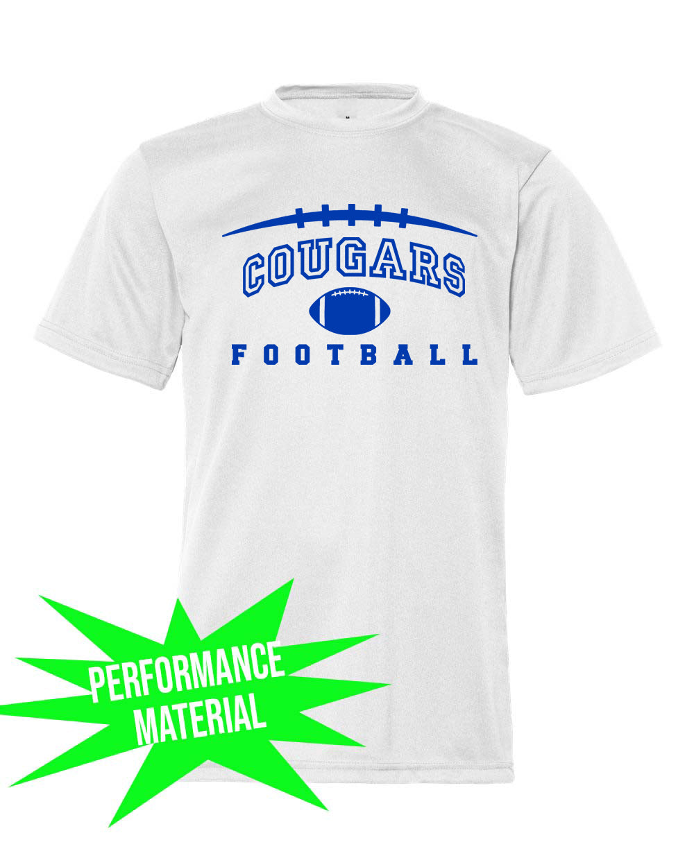 Kittatinny Football Performance Material design T-Shirt