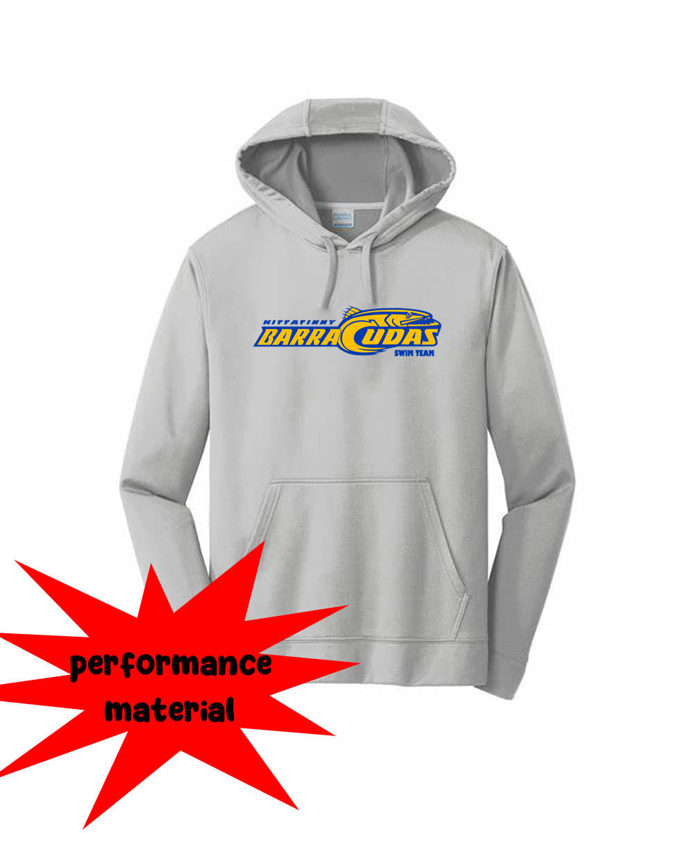 Barracudas Performance Hooded Sweatshirt Design 1
