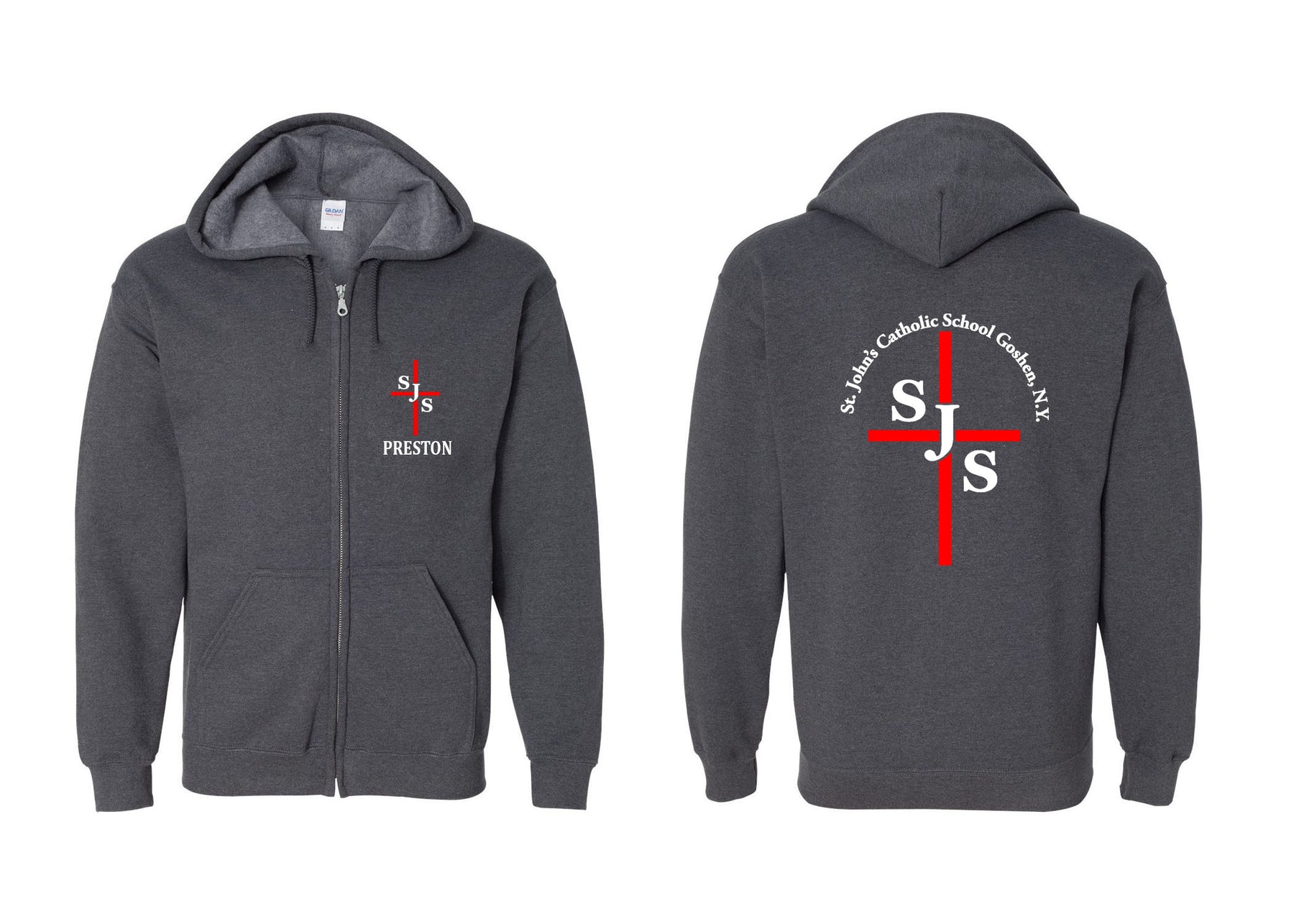 St. John's Design 4 Zip up Sweatshirt