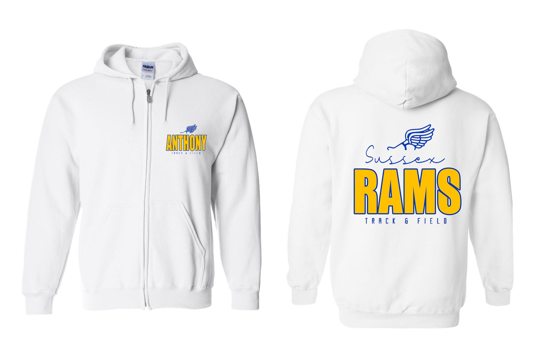 Sussex Rams Track Design 1 Zip Up