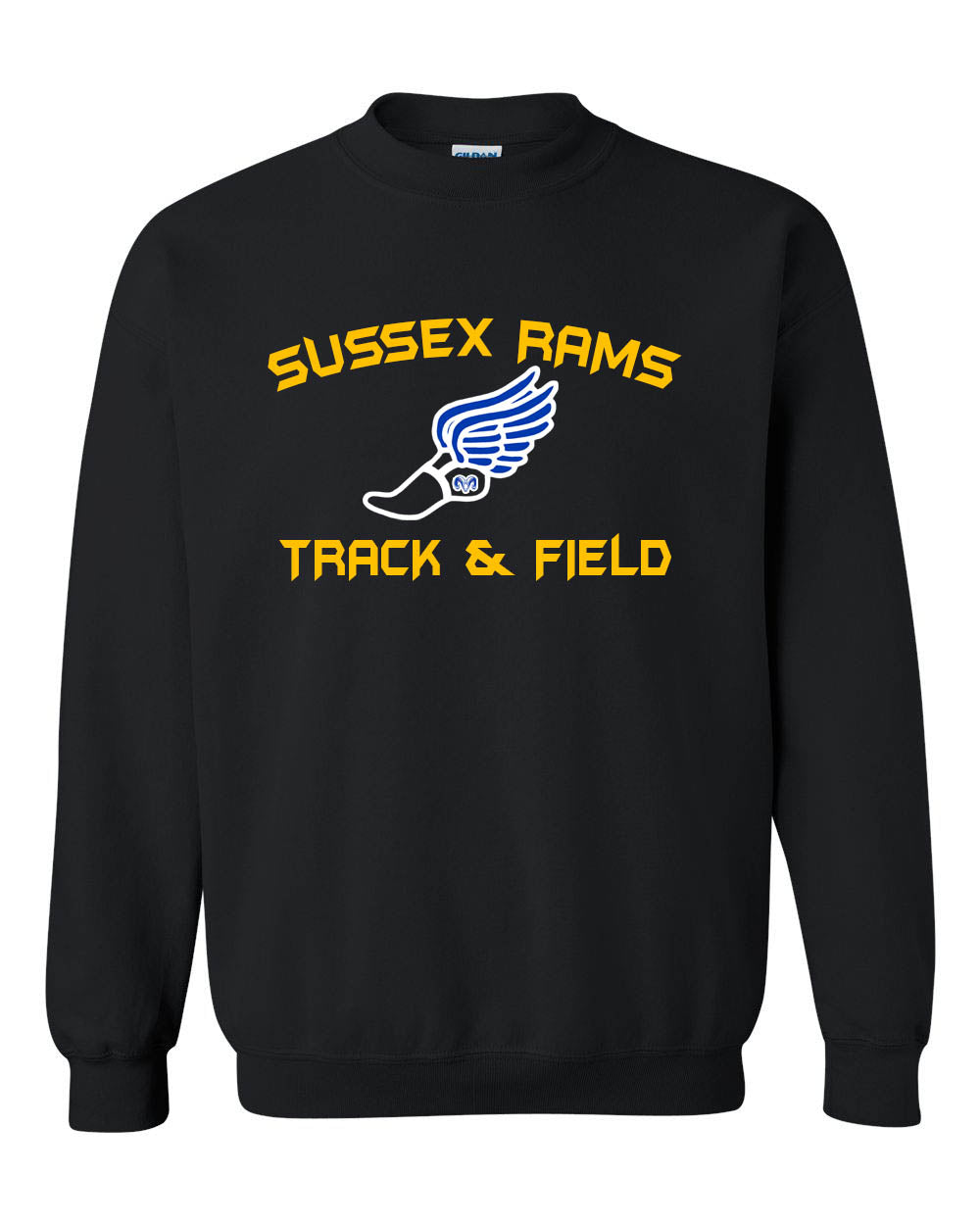 Sussex Rams Track Design 2 Non Hooded Sweatshirt