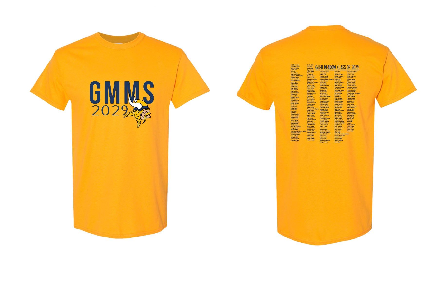 Glen Meadow Class of 2029 t-shirt