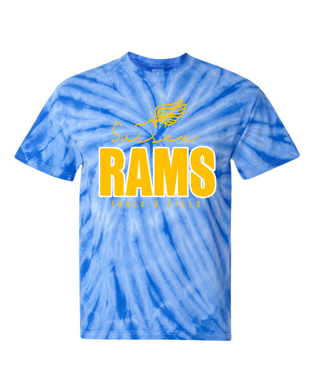 Sussex Rams Track Tie Dye t-shirt Design 4