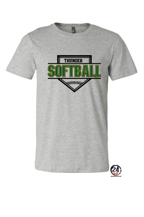 Green Thunder Softball Design 1 T-Shirt
