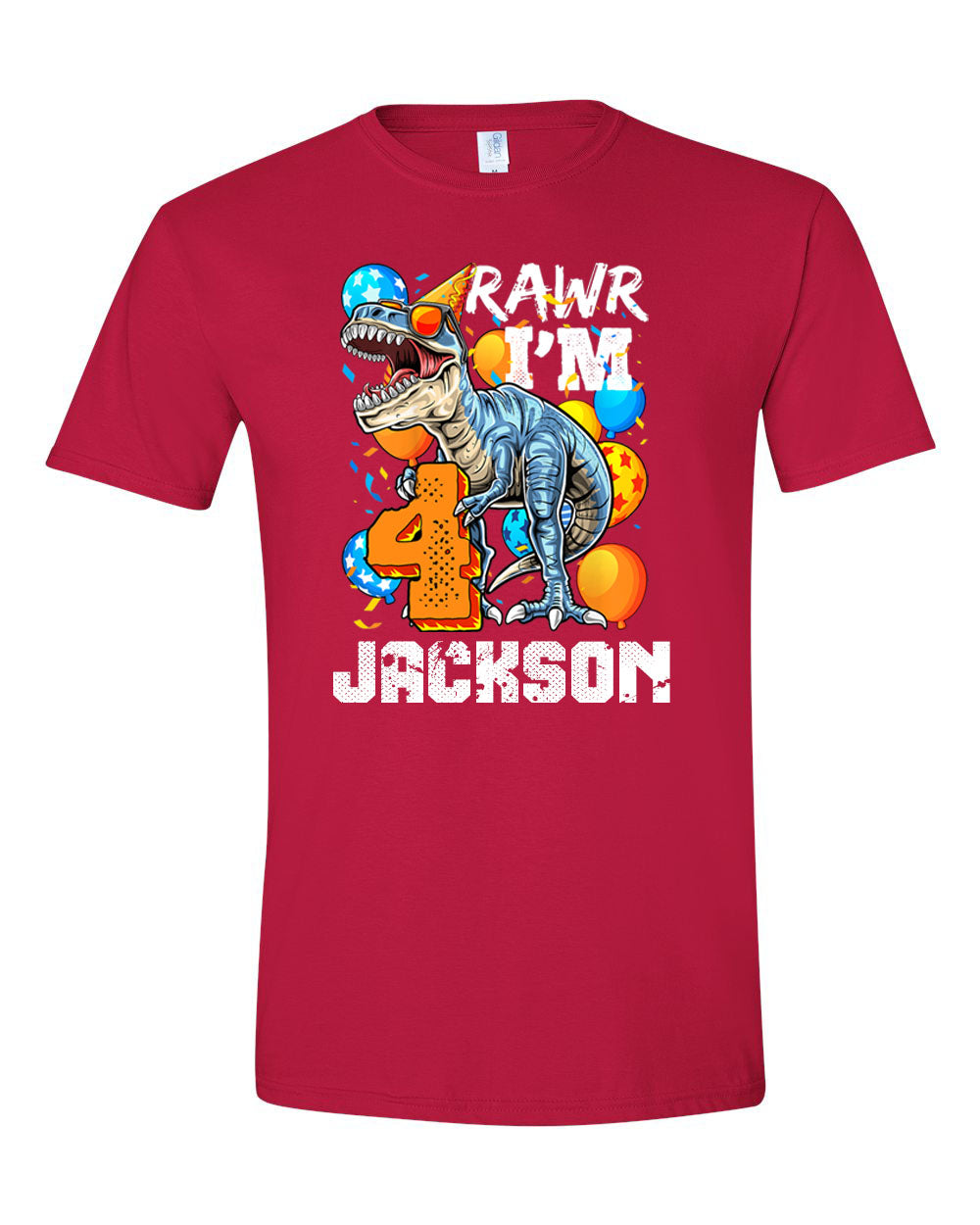 Dinosaur 4 Birthday T-Shirt