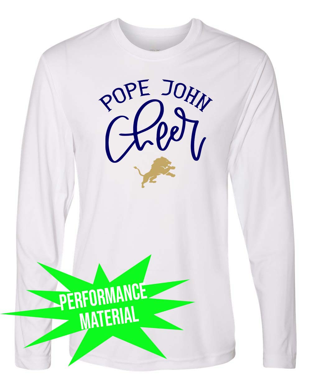 Pope John Cheer Performance Material Design 8 Long Sleeve Shirt