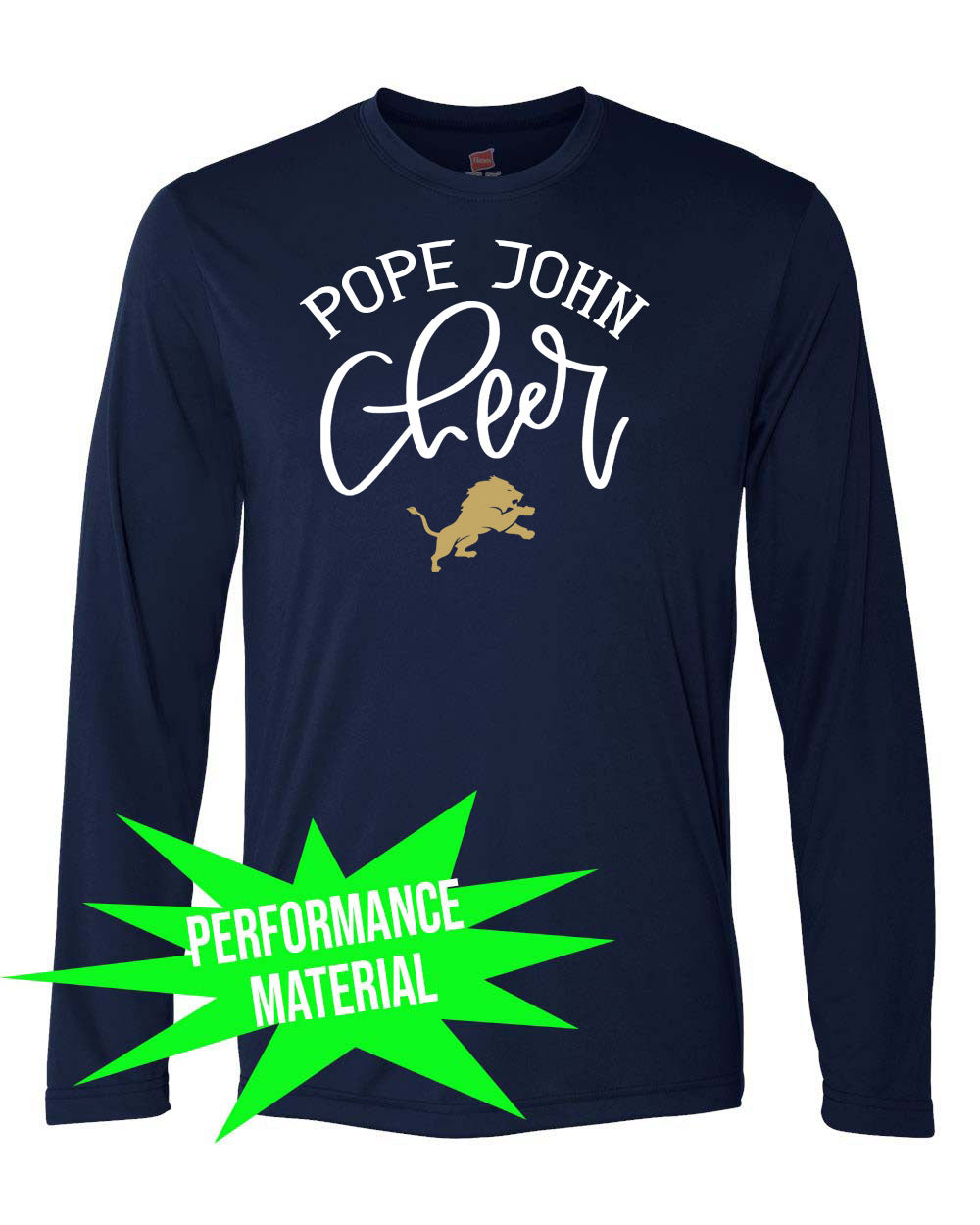 Pope John Cheer Performance Material Design 8 Long Sleeve Shirt