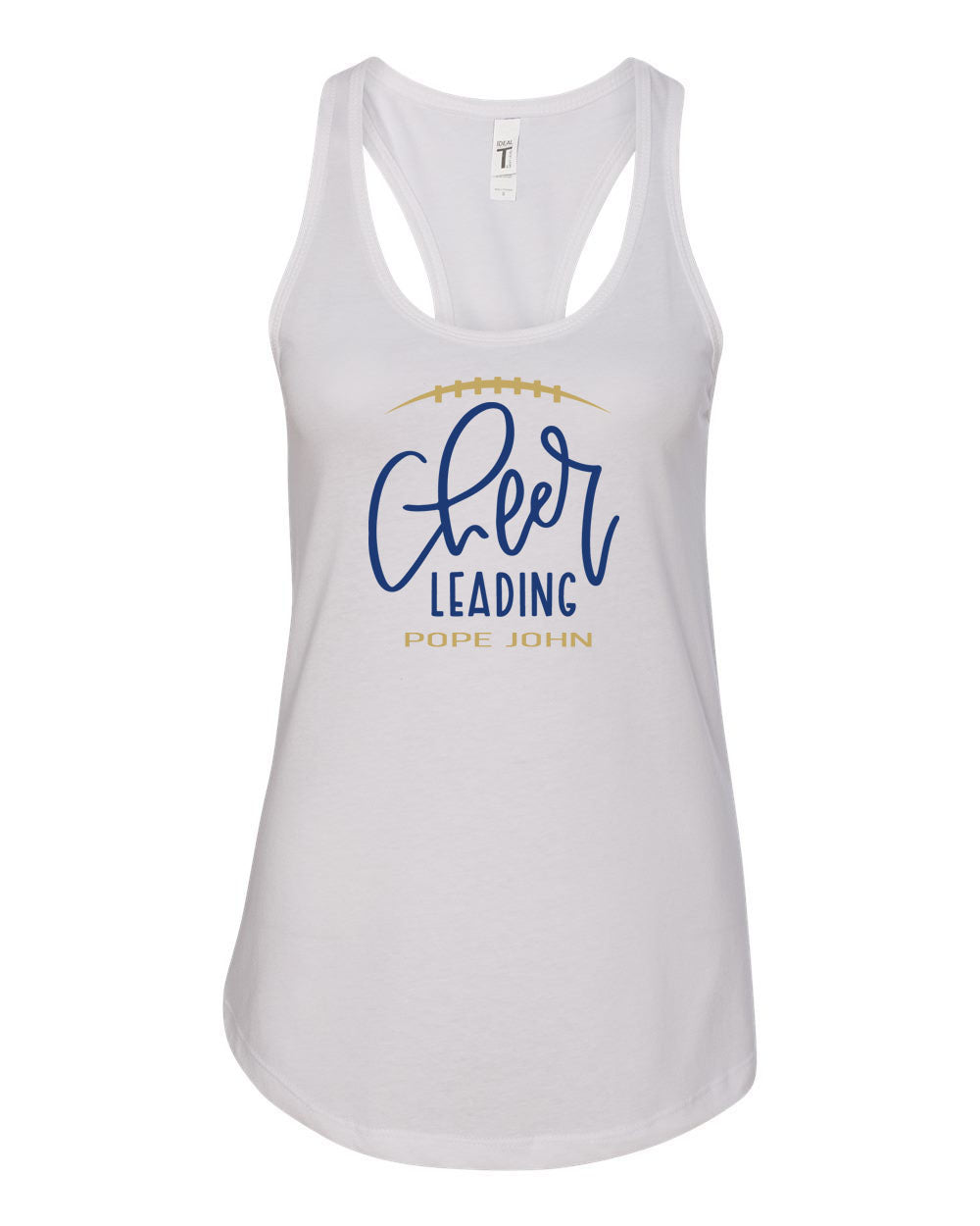 Pope John Cheer Racerback Tank Top Design 12