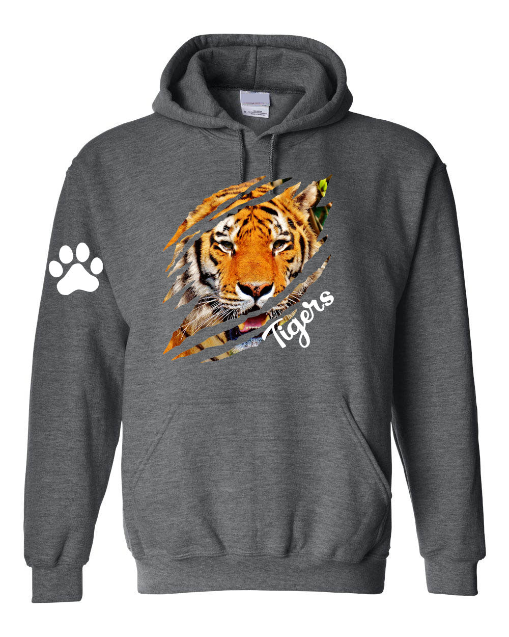 Tigers design 10 Hooded Sweatshirt