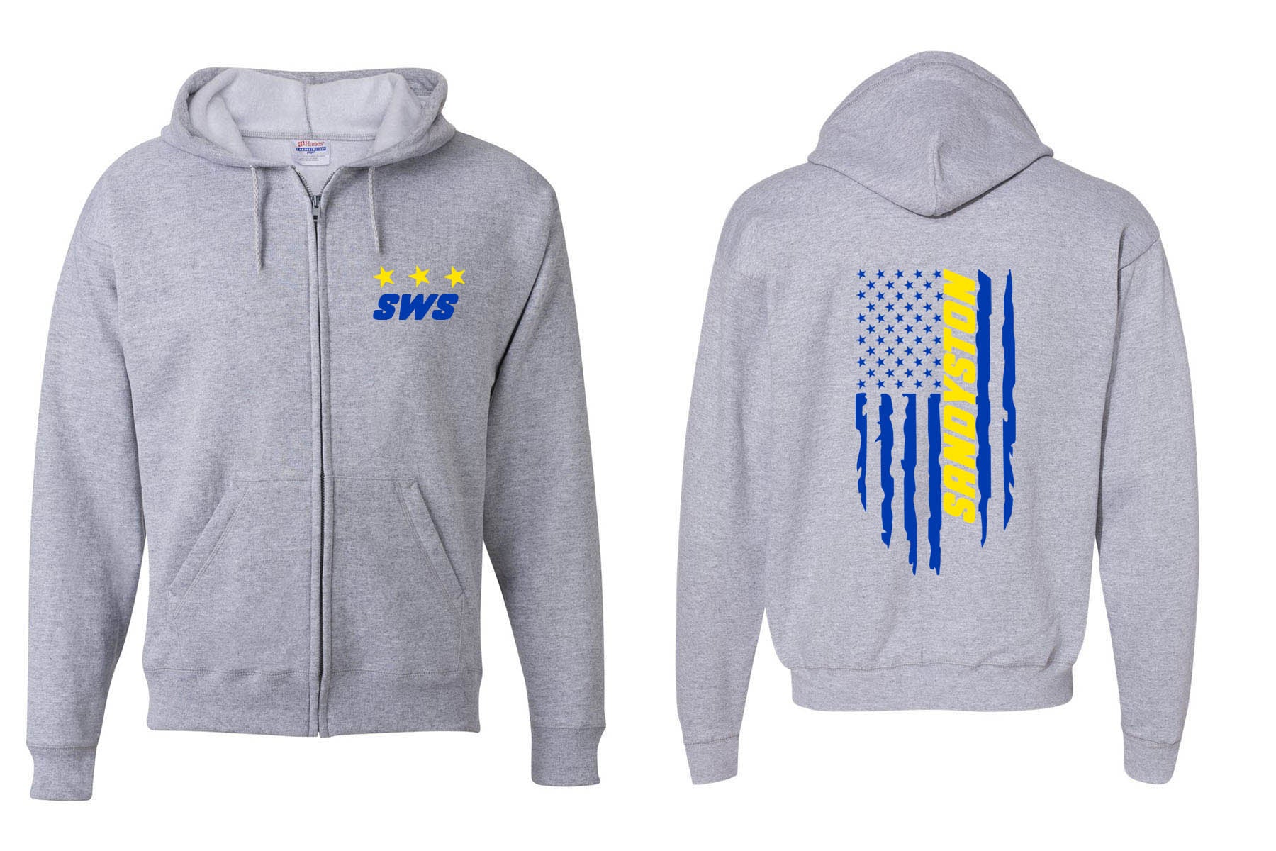 Sandyston Walpack design 17 Zip up Sweatshirt