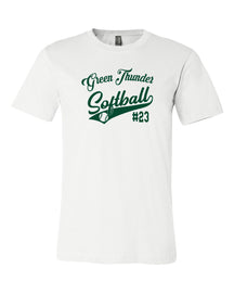 Green Thunder Softball Design 2 T-Shirt