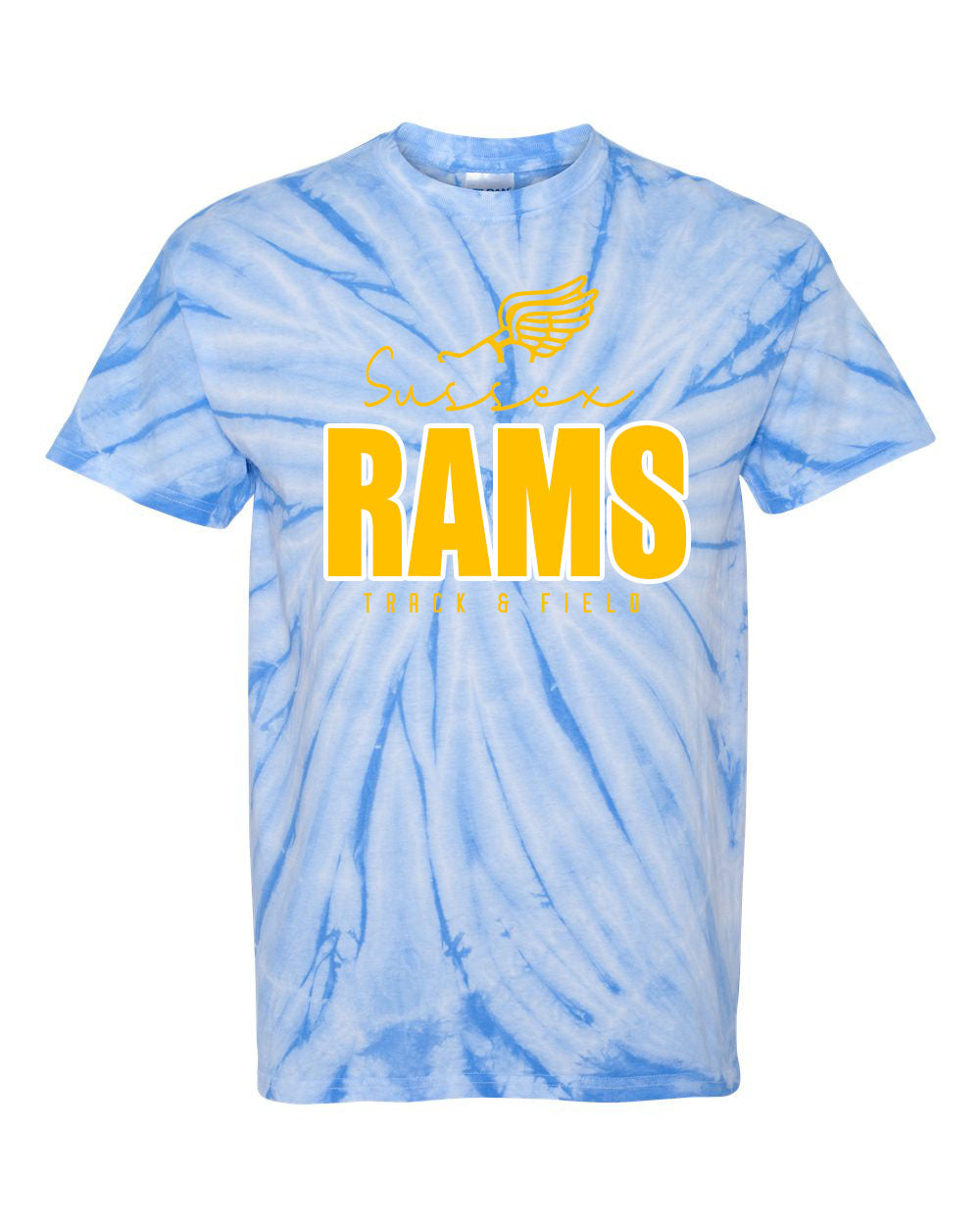 Sussex Rams Track Tie Dye t-shirt Design 4
