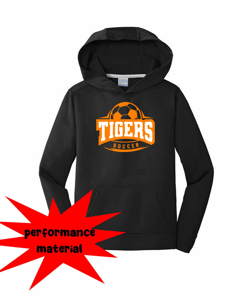 Lafayette Soccer Performance Hooded Sweatshirt Design 1