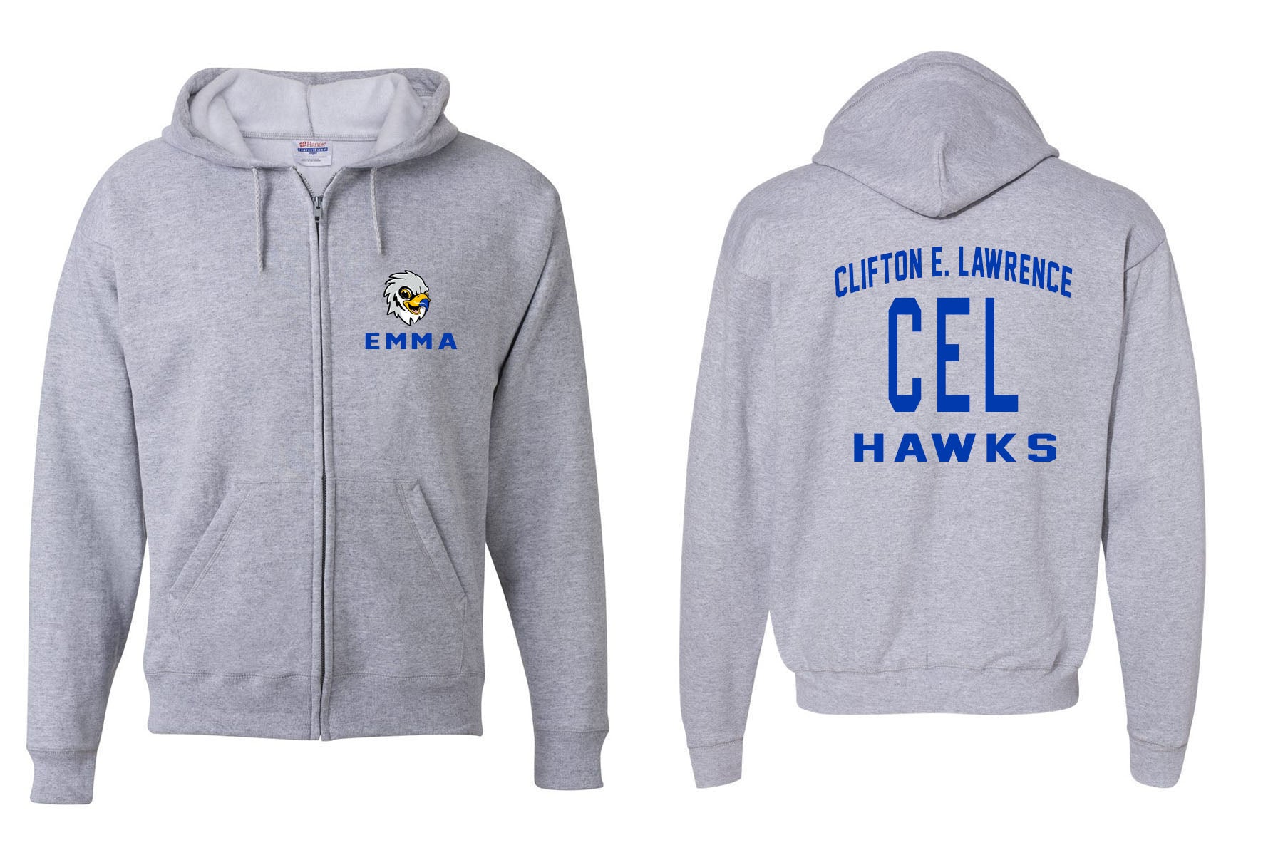 Clifton E. Lawrence design 3 Zip up Sweatshirt