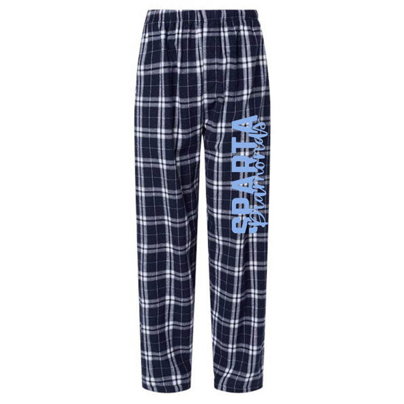 Sparta Diamonds YOUTH Flannel PJ Bottoms Design 3